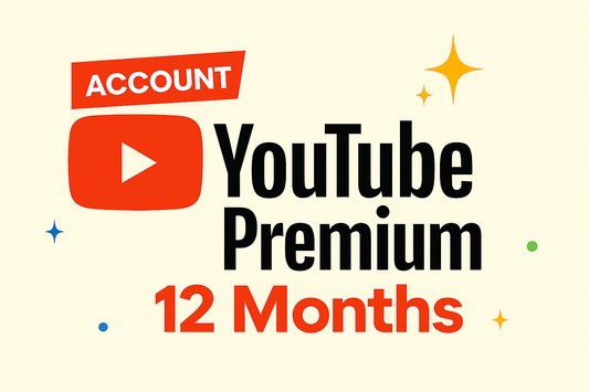 YouTube Premium 12 Months - New Account - GLOBAL