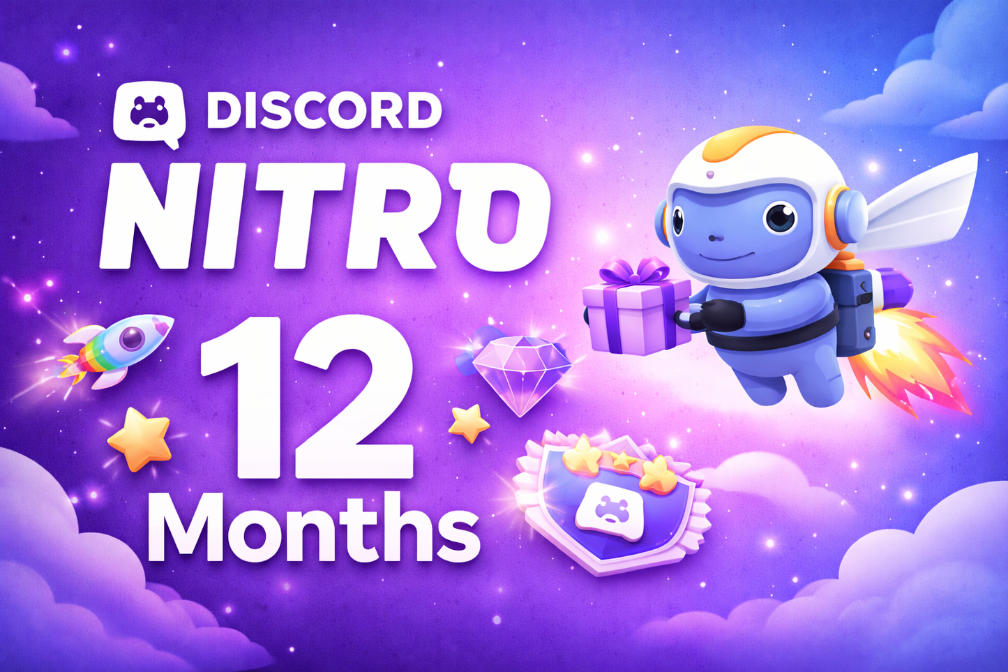 Discord Super Nitro 12 Months Premium Global