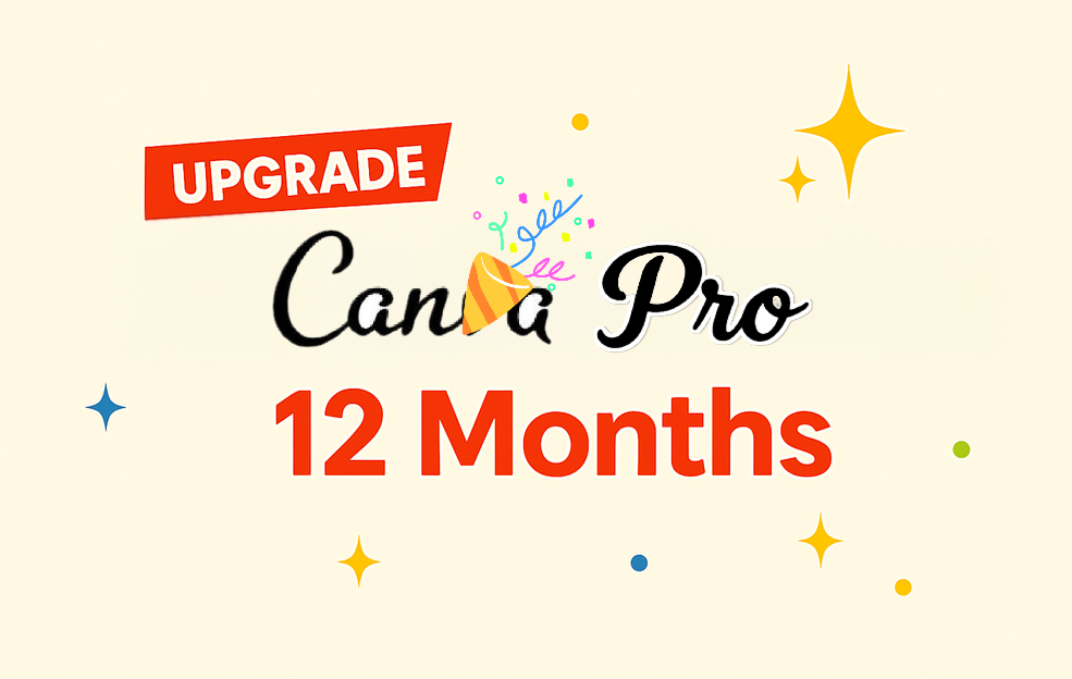 Canva Pro – 12 Months – New Account & Upgrade Existing Account